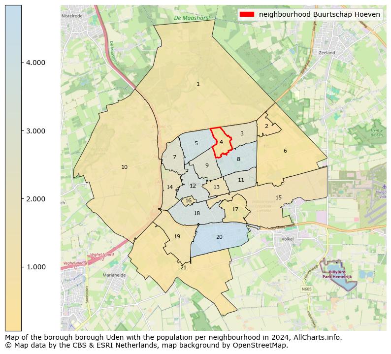 Image of the neighbourhood Buurtschap Hoeven at the map. This image is used as introduction to this page. This page shows a lot of information about the population in the neighbourhood Buurtschap Hoeven (such as the distribution by age groups of the residents, the composition of households, whether inhabitants are natives or Dutch with an immigration background, data about the houses (numbers, types, price development, use, type of property, ...) and more (car ownership, energy consumption, ...) based on open data from the Dutch Central Bureau of Statistics and various other sources!