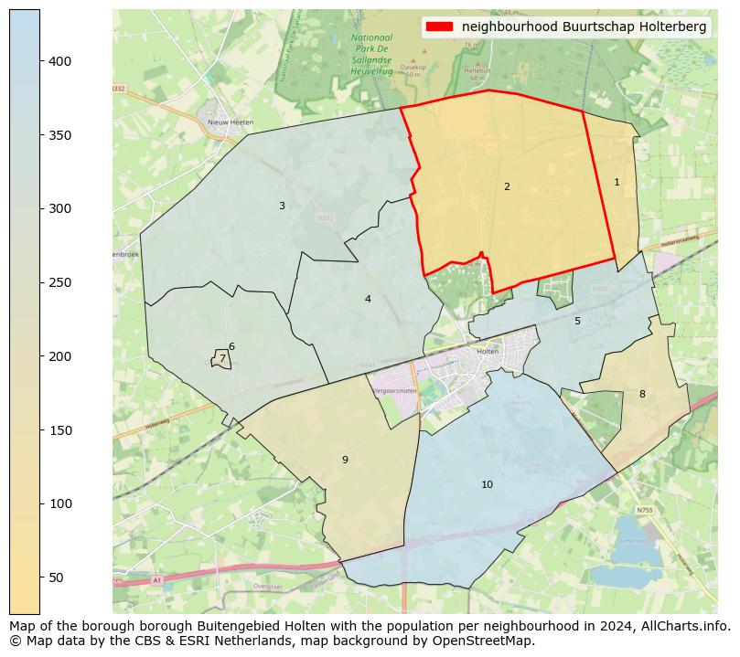 Image of the neighbourhood Buurtschap Holterberg at the map. This image is used as introduction to this page. This page shows a lot of information about the population in the neighbourhood Buurtschap Holterberg (such as the distribution by age groups of the residents, the composition of households, whether inhabitants are natives or Dutch with an immigration background, data about the houses (numbers, types, price development, use, type of property, ...) and more (car ownership, energy consumption, ...) based on open data from the Dutch Central Bureau of Statistics and various other sources!