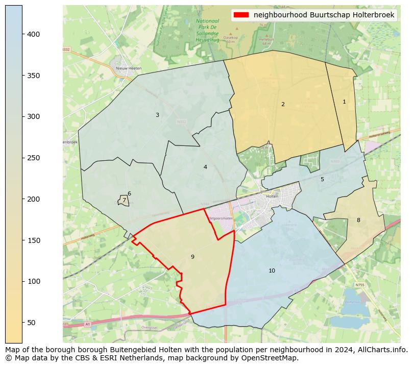 Image of the neighbourhood Buurtschap Holterbroek at the map. This image is used as introduction to this page. This page shows a lot of information about the population in the neighbourhood Buurtschap Holterbroek (such as the distribution by age groups of the residents, the composition of households, whether inhabitants are natives or Dutch with an immigration background, data about the houses (numbers, types, price development, use, type of property, ...) and more (car ownership, energy consumption, ...) based on open data from the Dutch Central Bureau of Statistics and various other sources!