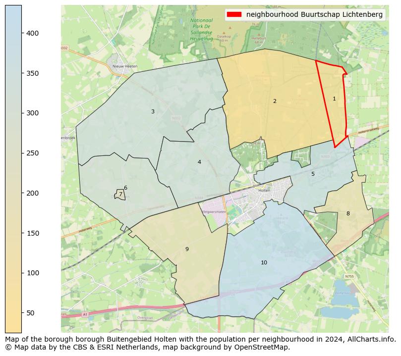 Image of the neighbourhood Buurtschap Lichtenberg at the map. This image is used as introduction to this page. This page shows a lot of information about the population in the neighbourhood Buurtschap Lichtenberg (such as the distribution by age groups of the residents, the composition of households, whether inhabitants are natives or Dutch with an immigration background, data about the houses (numbers, types, price development, use, type of property, ...) and more (car ownership, energy consumption, ...) based on open data from the Dutch Central Bureau of Statistics and various other sources!