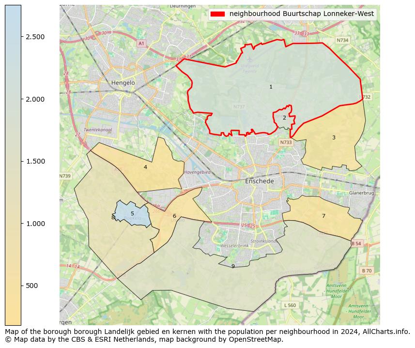 Image of the neighbourhood Buurtschap Lonneker-West at the map. This image is used as introduction to this page. This page shows a lot of information about the population in the neighbourhood Buurtschap Lonneker-West (such as the distribution by age groups of the residents, the composition of households, whether inhabitants are natives or Dutch with an immigration background, data about the houses (numbers, types, price development, use, type of property, ...) and more (car ownership, energy consumption, ...) based on open data from the Dutch Central Bureau of Statistics and various other sources!