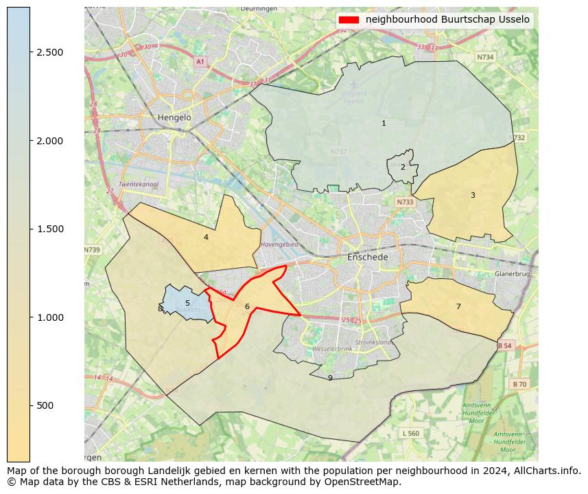 Image of the neighbourhood Buurtschap Usselo at the map. This image is used as introduction to this page. This page shows a lot of information about the population in the neighbourhood Buurtschap Usselo (such as the distribution by age groups of the residents, the composition of households, whether inhabitants are natives or Dutch with an immigration background, data about the houses (numbers, types, price development, use, type of property, ...) and more (car ownership, energy consumption, ...) based on open data from the Dutch Central Bureau of Statistics and various other sources!