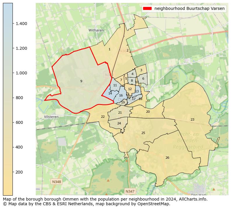 Image of the neighbourhood Buurtschap Varsen at the map. This image is used as introduction to this page. This page shows a lot of information about the population in the neighbourhood Buurtschap Varsen (such as the distribution by age groups of the residents, the composition of households, whether inhabitants are natives or Dutch with an immigration background, data about the houses (numbers, types, price development, use, type of property, ...) and more (car ownership, energy consumption, ...) based on open data from the Dutch Central Bureau of Statistics and various other sources!