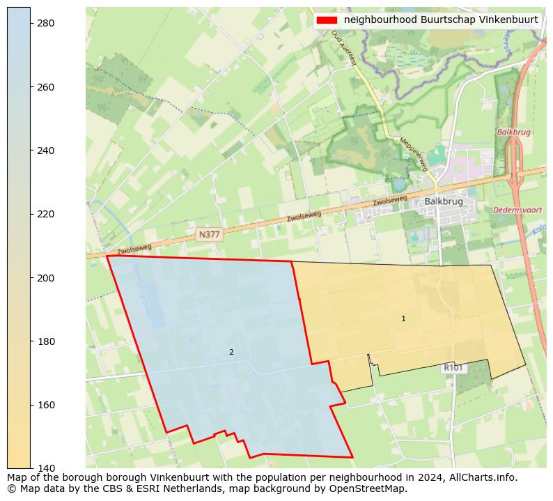 Image of the neighbourhood Buurtschap Vinkenbuurt at the map. This image is used as introduction to this page. This page shows a lot of information about the population in the neighbourhood Buurtschap Vinkenbuurt (such as the distribution by age groups of the residents, the composition of households, whether inhabitants are natives or Dutch with an immigration background, data about the houses (numbers, types, price development, use, type of property, ...) and more (car ownership, energy consumption, ...) based on open data from the Dutch Central Bureau of Statistics and various other sources!