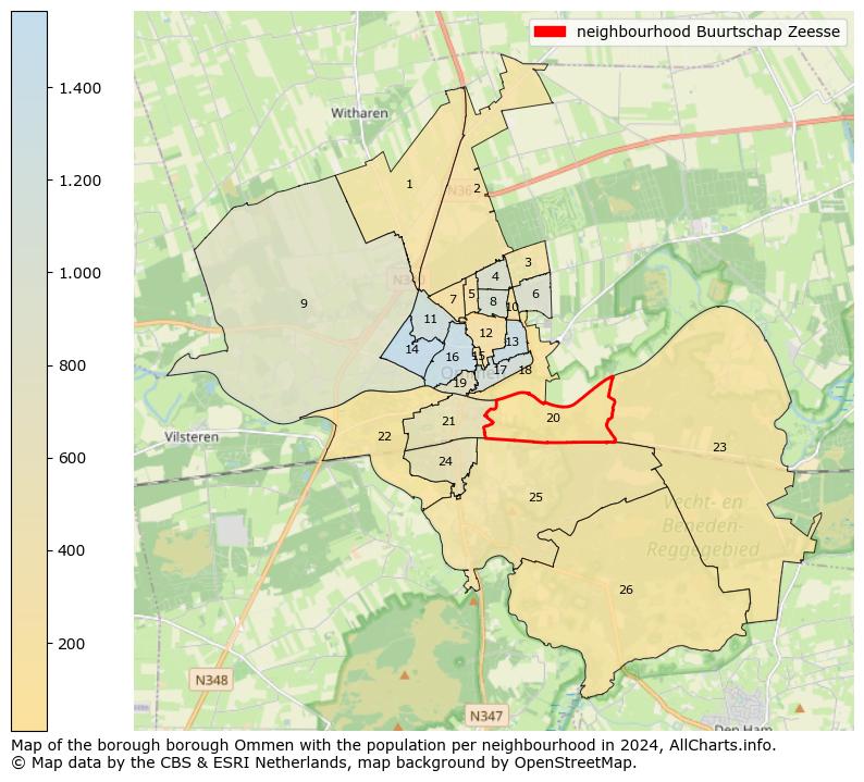 Image of the neighbourhood Buurtschap Zeesse at the map. This image is used as introduction to this page. This page shows a lot of information about the population in the neighbourhood Buurtschap Zeesse (such as the distribution by age groups of the residents, the composition of households, whether inhabitants are natives or Dutch with an immigration background, data about the houses (numbers, types, price development, use, type of property, ...) and more (car ownership, energy consumption, ...) based on open data from the Dutch Central Bureau of Statistics and various other sources!