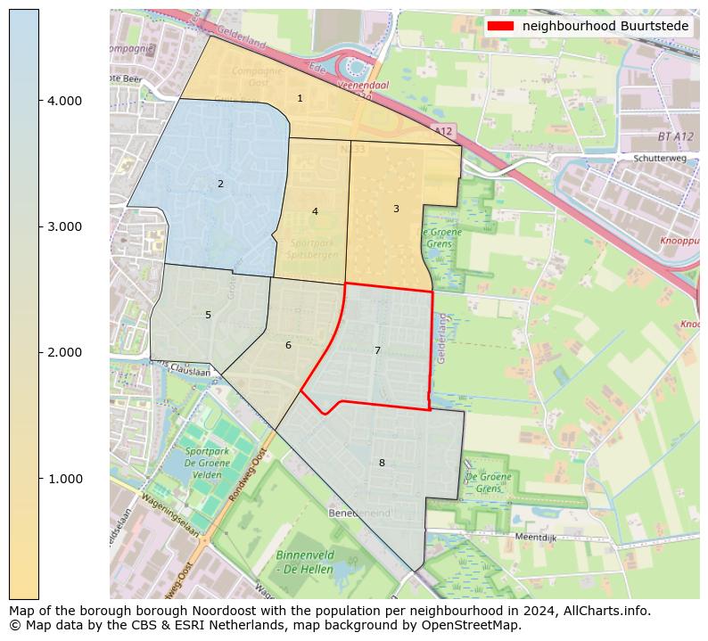 Image of the neighbourhood Buurtstede at the map. This image is used as introduction to this page. This page shows a lot of information about the population in the neighbourhood Buurtstede (such as the distribution by age groups of the residents, the composition of households, whether inhabitants are natives or Dutch with an immigration background, data about the houses (numbers, types, price development, use, type of property, ...) and more (car ownership, energy consumption, ...) based on open data from the Dutch Central Bureau of Statistics and various other sources!