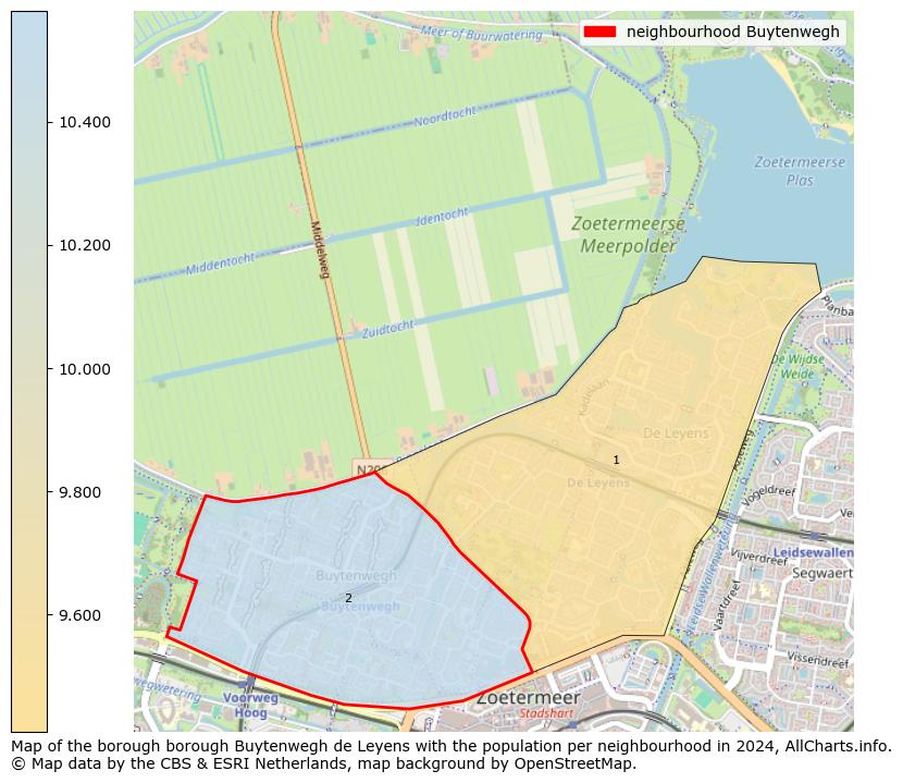 Image of the neighbourhood Buytenwegh at the map. This image is used as introduction to this page. This page shows a lot of information about the population in the neighbourhood Buytenwegh (such as the distribution by age groups of the residents, the composition of households, whether inhabitants are natives or Dutch with an immigration background, data about the houses (numbers, types, price development, use, type of property, ...) and more (car ownership, energy consumption, ...) based on open data from the Dutch Central Bureau of Statistics and various other sources!