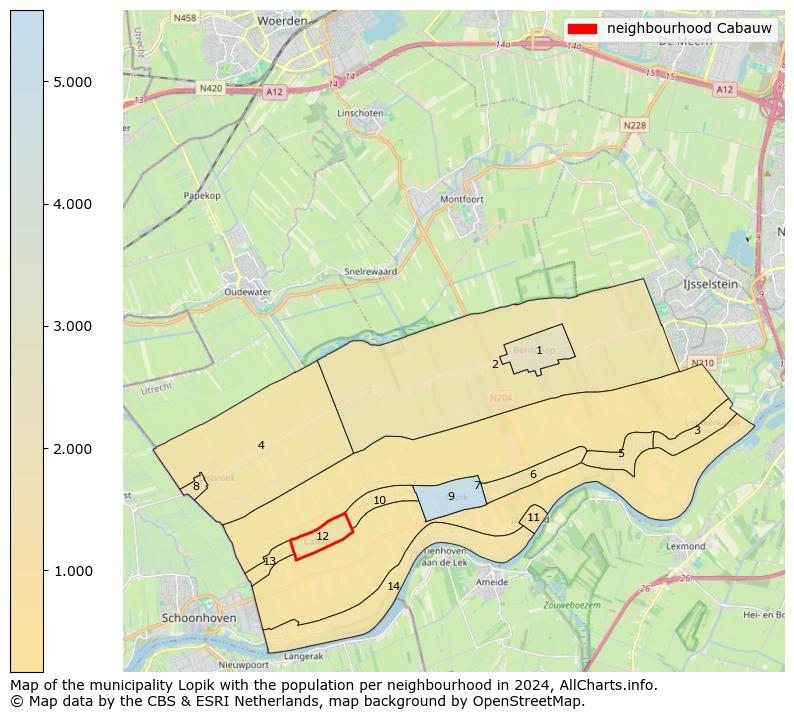 Image of the neighbourhood Cabauw at the map. This image is used as introduction to this page. This page shows a lot of information about the population in the neighbourhood Cabauw (such as the distribution by age groups of the residents, the composition of households, whether inhabitants are natives or Dutch with an immigration background, data about the houses (numbers, types, price development, use, type of property, ...) and more (car ownership, energy consumption, ...) based on open data from the Dutch Central Bureau of Statistics and various other sources!