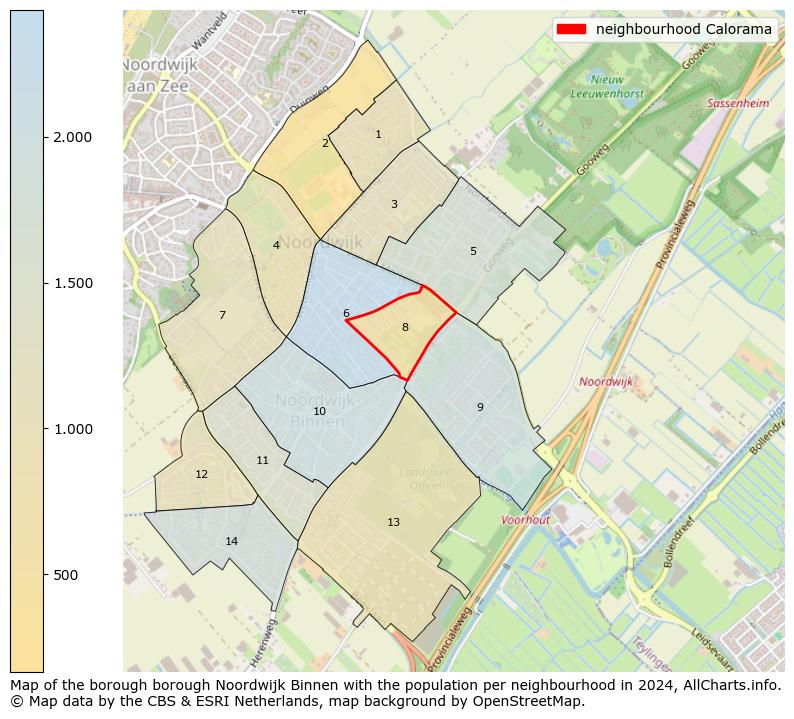 Image of the neighbourhood Calorama at the map. This image is used as introduction to this page. This page shows a lot of information about the population in the neighbourhood Calorama (such as the distribution by age groups of the residents, the composition of households, whether inhabitants are natives or Dutch with an immigration background, data about the houses (numbers, types, price development, use, type of property, ...) and more (car ownership, energy consumption, ...) based on open data from the Dutch Central Bureau of Statistics and various other sources!