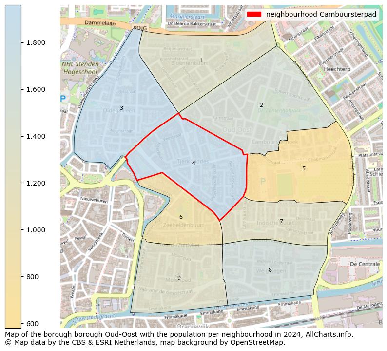 Image of the neighbourhood Cambuursterpad at the map. This image is used as introduction to this page. This page shows a lot of information about the population in the neighbourhood Cambuursterpad (such as the distribution by age groups of the residents, the composition of households, whether inhabitants are natives or Dutch with an immigration background, data about the houses (numbers, types, price development, use, type of property, ...) and more (car ownership, energy consumption, ...) based on open data from the Dutch Central Bureau of Statistics and various other sources!