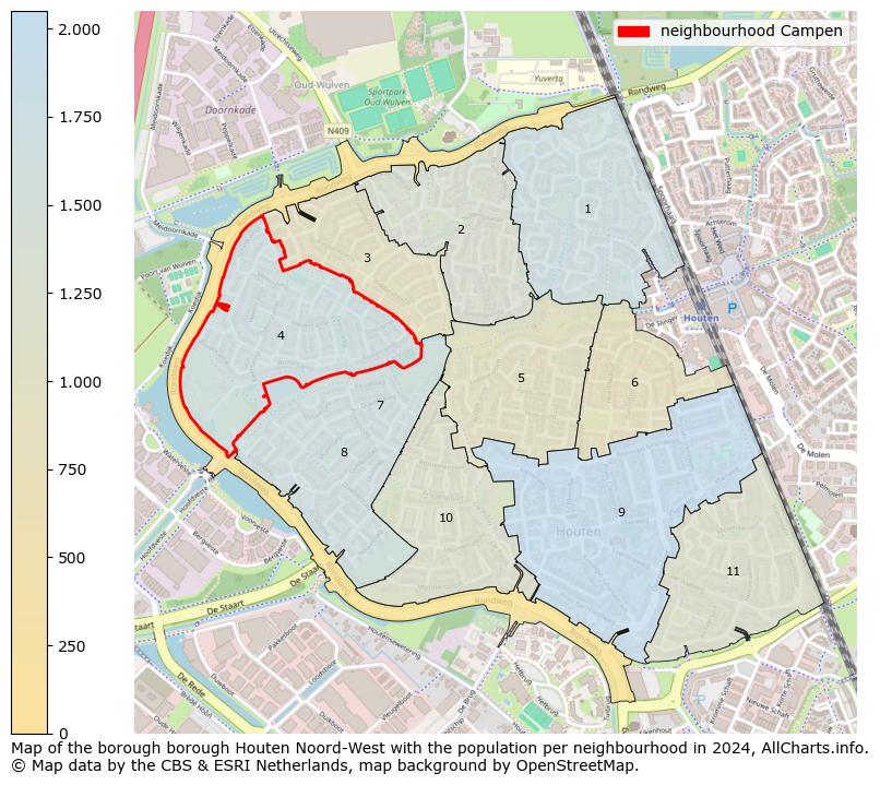 Image of the neighbourhood Campen at the map. This image is used as introduction to this page. This page shows a lot of information about the population in the neighbourhood Campen (such as the distribution by age groups of the residents, the composition of households, whether inhabitants are natives or Dutch with an immigration background, data about the houses (numbers, types, price development, use, type of property, ...) and more (car ownership, energy consumption, ...) based on open data from the Dutch Central Bureau of Statistics and various other sources!