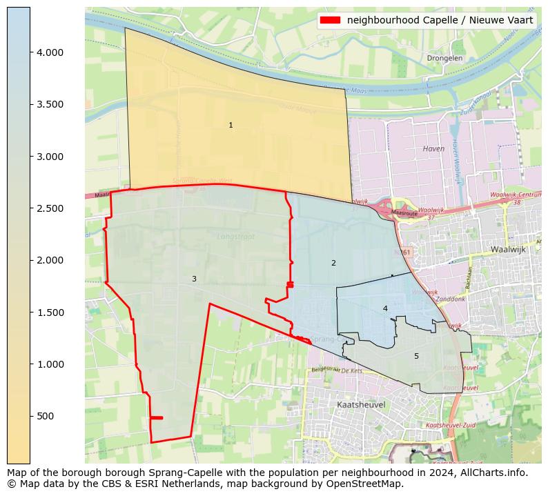 Image of the neighbourhood Capelle / Nieuwe Vaart at the map. This image is used as introduction to this page. This page shows a lot of information about the population in the neighbourhood Capelle / Nieuwe Vaart (such as the distribution by age groups of the residents, the composition of households, whether inhabitants are natives or Dutch with an immigration background, data about the houses (numbers, types, price development, use, type of property, ...) and more (car ownership, energy consumption, ...) based on open data from the Dutch Central Bureau of Statistics and various other sources!