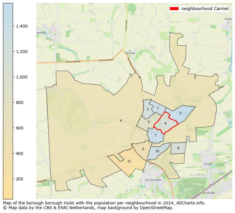 Image of the neighbourhood Carmel at the map. This image is used as introduction to this page. This page shows a lot of information about the population in the neighbourhood Carmel (such as the distribution by age groups of the residents, the composition of households, whether inhabitants are natives or Dutch with an immigration background, data about the houses (numbers, types, price development, use, type of property, ...) and more (car ownership, energy consumption, ...) based on open data from the Dutch Central Bureau of Statistics and various other sources!