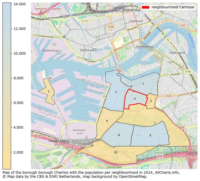 Image of the neighbourhood Carnisse at the map. This image is used as introduction to this page. This page shows a lot of information about the population in the neighbourhood Carnisse (such as the distribution by age groups of the residents, the composition of households, whether inhabitants are natives or Dutch with an immigration background, data about the houses (numbers, types, price development, use, type of property, ...) and more (car ownership, energy consumption, ...) based on open data from the Dutch Central Bureau of Statistics and various other sources!