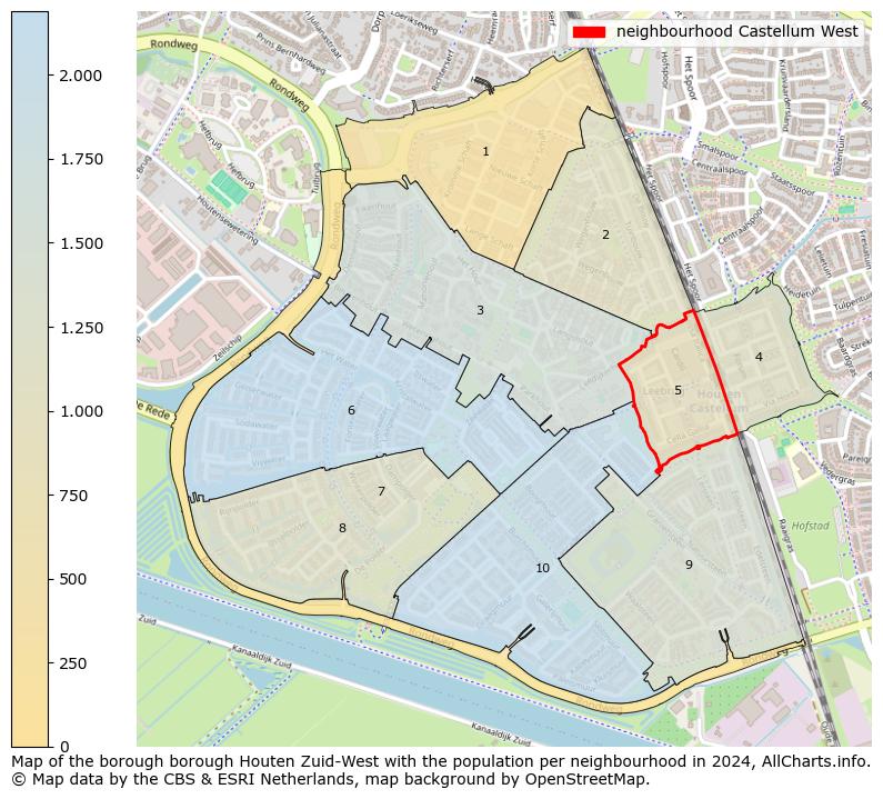 Image of the neighbourhood Castellum West at the map. This image is used as introduction to this page. This page shows a lot of information about the population in the neighbourhood Castellum West (such as the distribution by age groups of the residents, the composition of households, whether inhabitants are natives or Dutch with an immigration background, data about the houses (numbers, types, price development, use, type of property, ...) and more (car ownership, energy consumption, ...) based on open data from the Dutch Central Bureau of Statistics and various other sources!