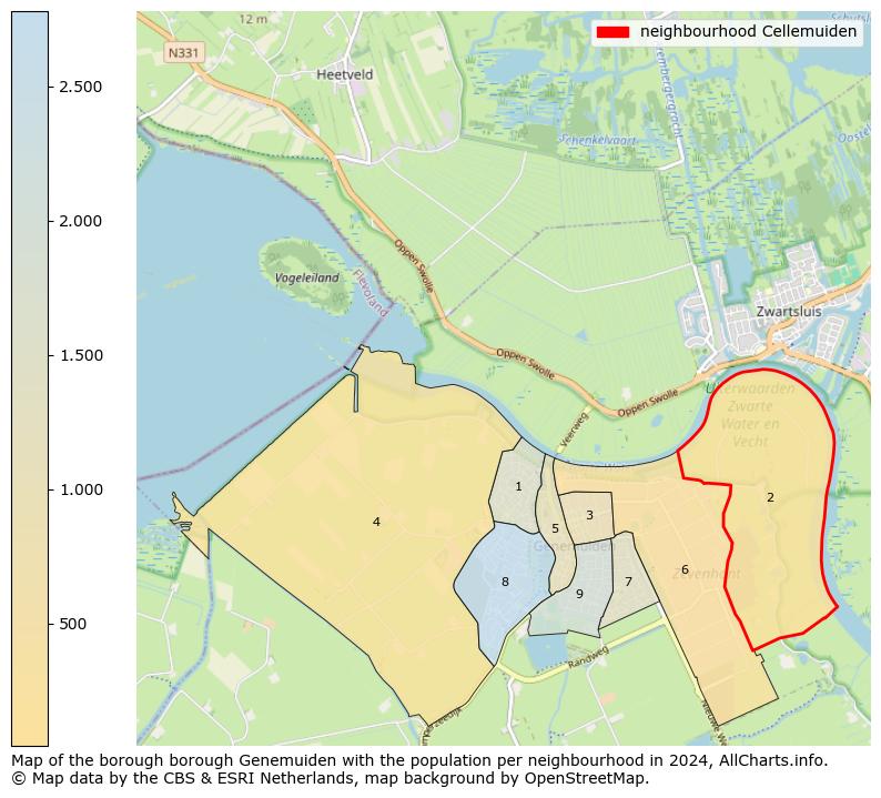 Image of the neighbourhood Cellemuiden at the map. This image is used as introduction to this page. This page shows a lot of information about the population in the neighbourhood Cellemuiden (such as the distribution by age groups of the residents, the composition of households, whether inhabitants are natives or Dutch with an immigration background, data about the houses (numbers, types, price development, use, type of property, ...) and more (car ownership, energy consumption, ...) based on open data from the Dutch Central Bureau of Statistics and various other sources!