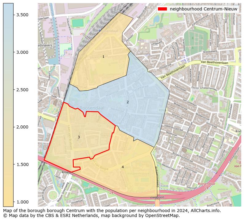 Image of the neighbourhood Centrum-Nieuw at the map. This image is used as introduction to this page. This page shows a lot of information about the population in the neighbourhood Centrum-Nieuw (such as the distribution by age groups of the residents, the composition of households, whether inhabitants are natives or Dutch with an immigration background, data about the houses (numbers, types, price development, use, type of property, ...) and more (car ownership, energy consumption, ...) based on open data from the Dutch Central Bureau of Statistics and various other sources!