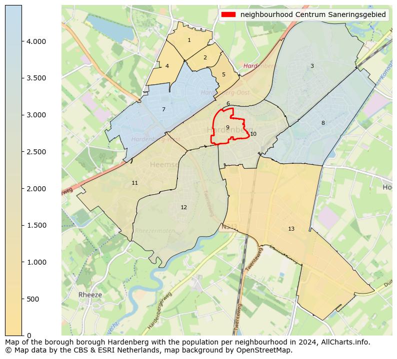 Image of the neighbourhood Centrum Saneringsgebied at the map. This image is used as introduction to this page. This page shows a lot of information about the population in the neighbourhood Centrum Saneringsgebied (such as the distribution by age groups of the residents, the composition of households, whether inhabitants are natives or Dutch with an immigration background, data about the houses (numbers, types, price development, use, type of property, ...) and more (car ownership, energy consumption, ...) based on open data from the Dutch Central Bureau of Statistics and various other sources!