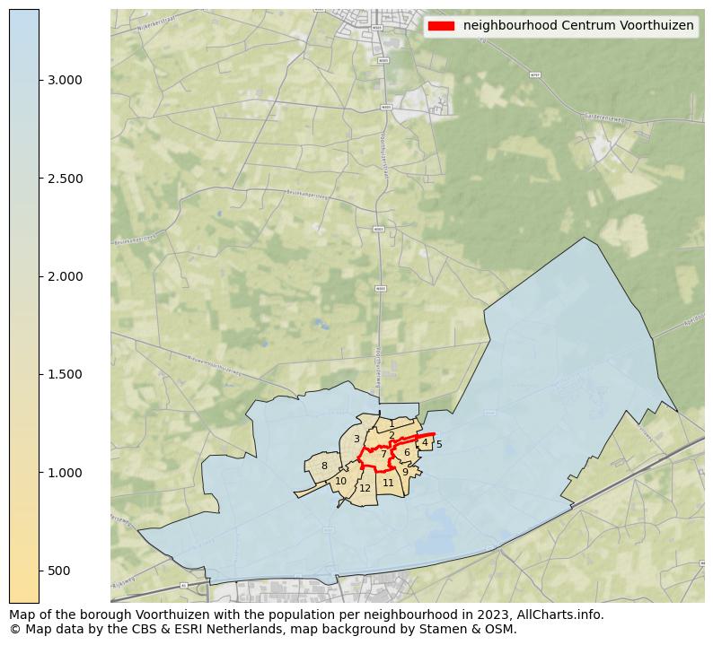 Map of the borough Voorthuizen with the population per neighbourhood in 2022. This page shows a lot of information about residents (such as the distribution by age groups, family composition, gender, native or Dutch with an immigration background, ...), homes (numbers, types, price development, use, type of property, ...) and more (car ownership, energy consumption, ...) based on open data from the Dutch Central Bureau of Statistics and various other sources!