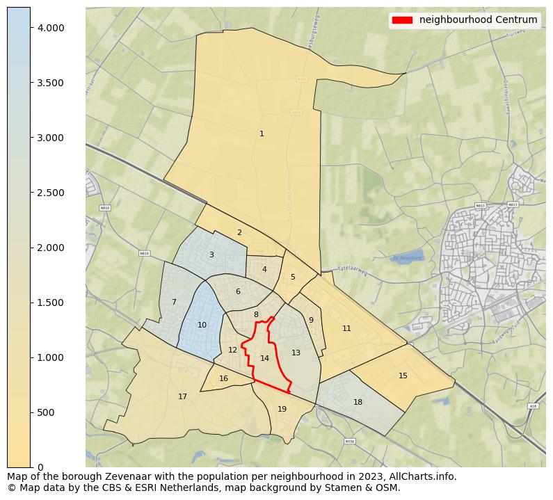 Map of the borough Zevenaar with the population per neighbourhood in 2023. This page shows a lot of information about residents (such as the distribution by age groups, family composition, gender, native or Dutch with an immigration background, ...), homes (numbers, types, price development, use, type of property, ...) and more (car ownership, energy consumption, ...) based on open data from the Dutch Central Bureau of Statistics and various other sources!