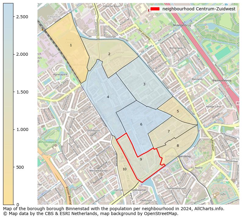 Image of the neighbourhood Centrum-Zuidwest at the map. This image is used as introduction to this page. This page shows a lot of information about the population in the neighbourhood Centrum-Zuidwest (such as the distribution by age groups of the residents, the composition of households, whether inhabitants are natives or Dutch with an immigration background, data about the houses (numbers, types, price development, use, type of property, ...) and more (car ownership, energy consumption, ...) based on open data from the Dutch Central Bureau of Statistics and various other sources!