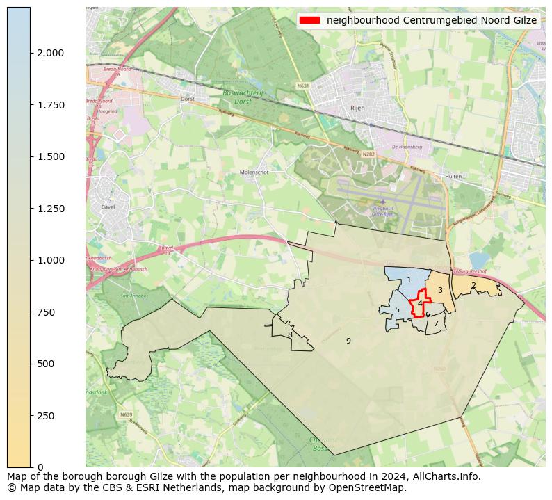 Image of the neighbourhood Centrumgebied Noord Gilze at the map. This image is used as introduction to this page. This page shows a lot of information about the population in the neighbourhood Centrumgebied Noord Gilze (such as the distribution by age groups of the residents, the composition of households, whether inhabitants are natives or Dutch with an immigration background, data about the houses (numbers, types, price development, use, type of property, ...) and more (car ownership, energy consumption, ...) based on open data from the Dutch Central Bureau of Statistics and various other sources!