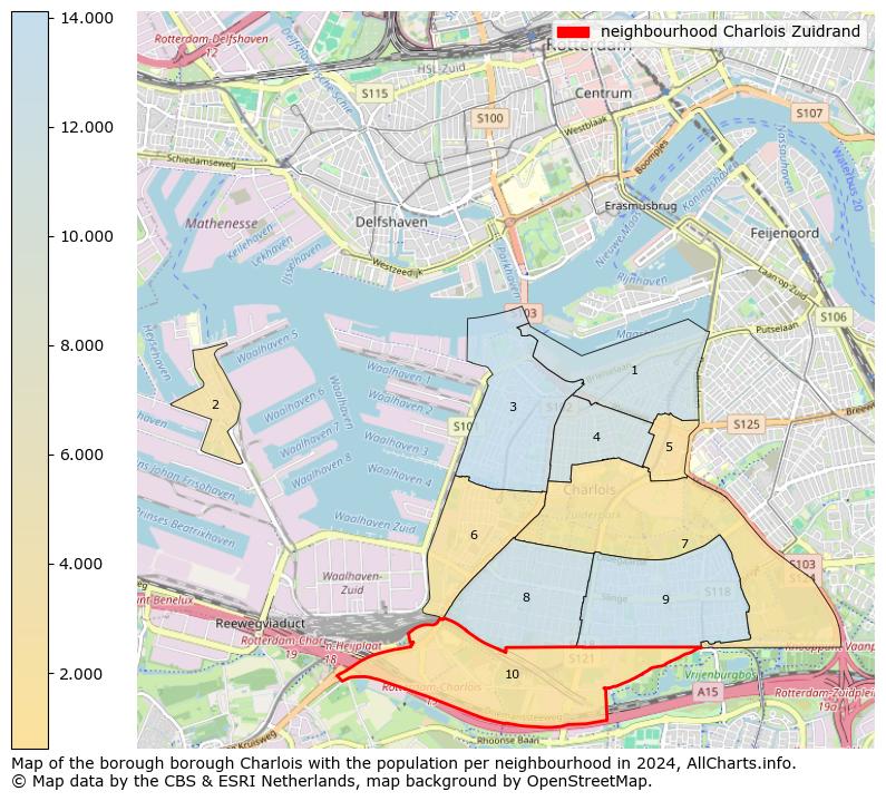 Image of the neighbourhood Charlois Zuidrand at the map. This image is used as introduction to this page. This page shows a lot of information about the population in the neighbourhood Charlois Zuidrand (such as the distribution by age groups of the residents, the composition of households, whether inhabitants are natives or Dutch with an immigration background, data about the houses (numbers, types, price development, use, type of property, ...) and more (car ownership, energy consumption, ...) based on open data from the Dutch Central Bureau of Statistics and various other sources!