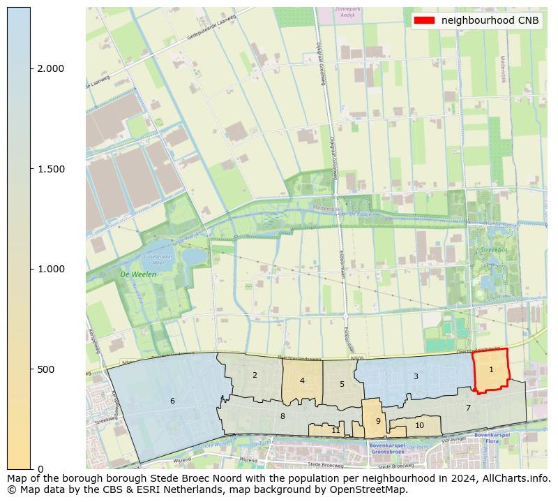 Image of the neighbourhood CNB at the map. This image is used as introduction to this page. This page shows a lot of information about the population in the neighbourhood CNB (such as the distribution by age groups of the residents, the composition of households, whether inhabitants are natives or Dutch with an immigration background, data about the houses (numbers, types, price development, use, type of property, ...) and more (car ownership, energy consumption, ...) based on open data from the Dutch Central Bureau of Statistics and various other sources!