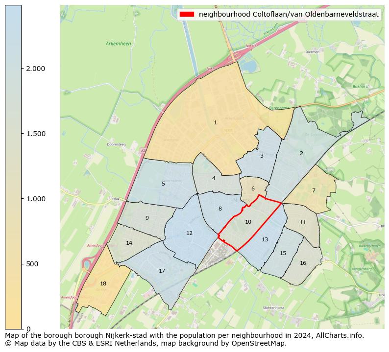 Image of the neighbourhood Coltoflaan/van Oldenbarneveldstraat at the map. This image is used as introduction to this page. This page shows a lot of information about the population in the neighbourhood Coltoflaan/van Oldenbarneveldstraat (such as the distribution by age groups of the residents, the composition of households, whether inhabitants are natives or Dutch with an immigration background, data about the houses (numbers, types, price development, use, type of property, ...) and more (car ownership, energy consumption, ...) based on open data from the Dutch Central Bureau of Statistics and various other sources!