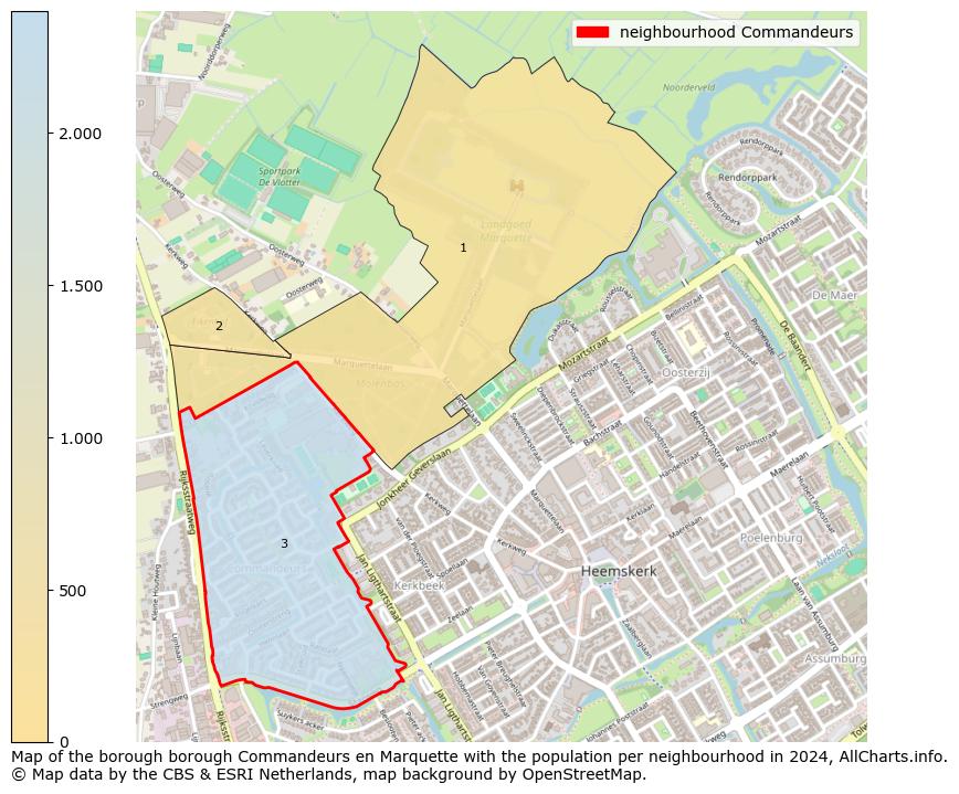 Image of the neighbourhood Commandeurs at the map. This image is used as introduction to this page. This page shows a lot of information about the population in the neighbourhood Commandeurs (such as the distribution by age groups of the residents, the composition of households, whether inhabitants are natives or Dutch with an immigration background, data about the houses (numbers, types, price development, use, type of property, ...) and more (car ownership, energy consumption, ...) based on open data from the Dutch Central Bureau of Statistics and various other sources!