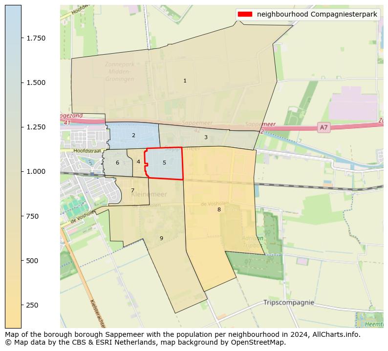 Image of the neighbourhood Compagniesterpark at the map. This image is used as introduction to this page. This page shows a lot of information about the population in the neighbourhood Compagniesterpark (such as the distribution by age groups of the residents, the composition of households, whether inhabitants are natives or Dutch with an immigration background, data about the houses (numbers, types, price development, use, type of property, ...) and more (car ownership, energy consumption, ...) based on open data from the Dutch Central Bureau of Statistics and various other sources!