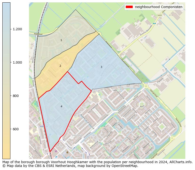 Image of the neighbourhood Componisten at the map. This image is used as introduction to this page. This page shows a lot of information about the population in the neighbourhood Componisten (such as the distribution by age groups of the residents, the composition of households, whether inhabitants are natives or Dutch with an immigration background, data about the houses (numbers, types, price development, use, type of property, ...) and more (car ownership, energy consumption, ...) based on open data from the Dutch Central Bureau of Statistics and various other sources!