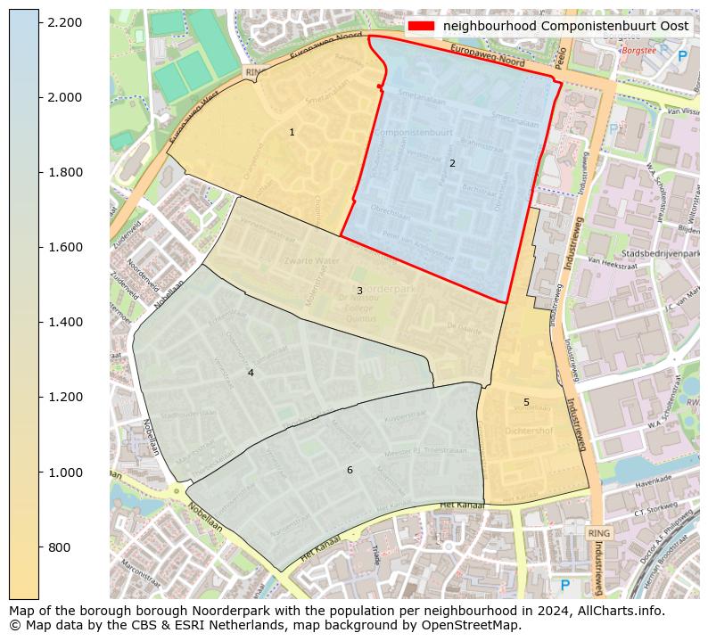 Image of the neighbourhood Componistenbuurt Oost at the map. This image is used as introduction to this page. This page shows a lot of information about the population in the neighbourhood Componistenbuurt Oost (such as the distribution by age groups of the residents, the composition of households, whether inhabitants are natives or Dutch with an immigration background, data about the houses (numbers, types, price development, use, type of property, ...) and more (car ownership, energy consumption, ...) based on open data from the Dutch Central Bureau of Statistics and various other sources!