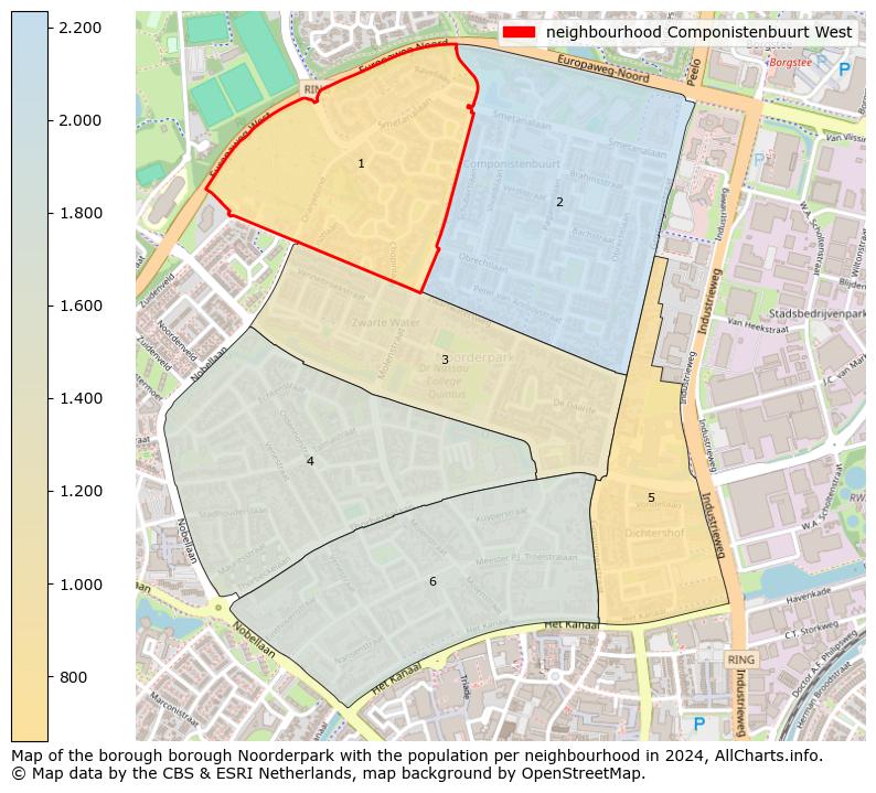 Image of the neighbourhood Componistenbuurt West at the map. This image is used as introduction to this page. This page shows a lot of information about the population in the neighbourhood Componistenbuurt West (such as the distribution by age groups of the residents, the composition of households, whether inhabitants are natives or Dutch with an immigration background, data about the houses (numbers, types, price development, use, type of property, ...) and more (car ownership, energy consumption, ...) based on open data from the Dutch Central Bureau of Statistics and various other sources!