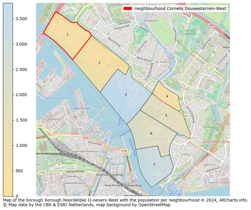 Image of the neighbourhood Cornelis Douwesterrein-West at the map. This image is used as introduction to this page. This page shows a lot of information about the population in the neighbourhood Cornelis Douwesterrein-West (such as the distribution by age groups of the residents, the composition of households, whether inhabitants are natives or Dutch with an immigration background, data about the houses (numbers, types, price development, use, type of property, ...) and more (car ownership, energy consumption, ...) based on open data from the Dutch Central Bureau of Statistics and various other sources!