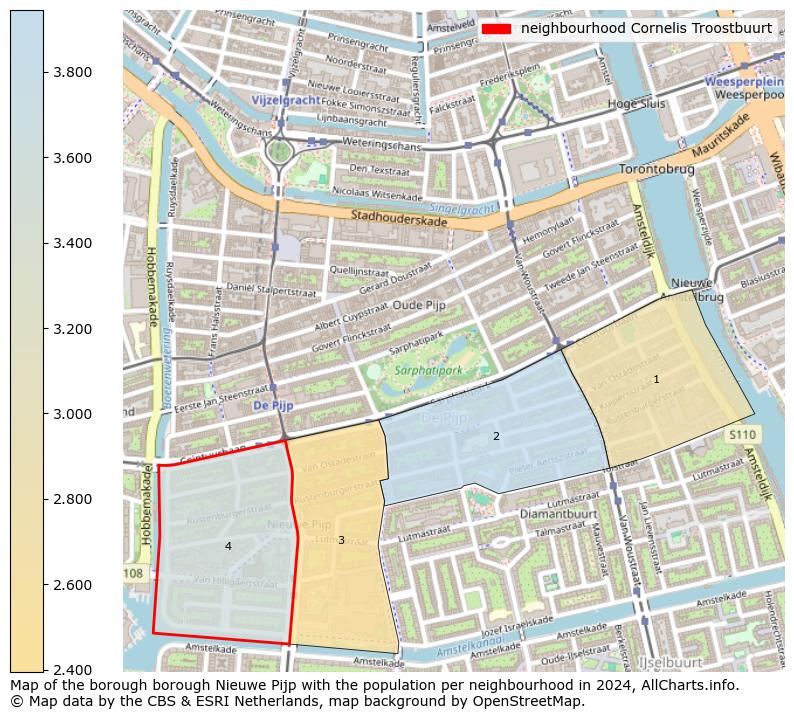 Image of the neighbourhood Cornelis Troostbuurt at the map. This image is used as introduction to this page. This page shows a lot of information about the population in the neighbourhood Cornelis Troostbuurt (such as the distribution by age groups of the residents, the composition of households, whether inhabitants are natives or Dutch with an immigration background, data about the houses (numbers, types, price development, use, type of property, ...) and more (car ownership, energy consumption, ...) based on open data from the Dutch Central Bureau of Statistics and various other sources!