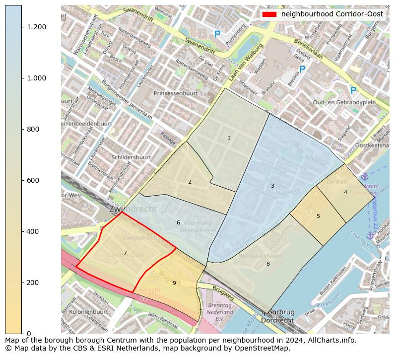 Image of the neighbourhood Corridor-Oost at the map. This image is used as introduction to this page. This page shows a lot of information about the population in the neighbourhood Corridor-Oost (such as the distribution by age groups of the residents, the composition of households, whether inhabitants are natives or Dutch with an immigration background, data about the houses (numbers, types, price development, use, type of property, ...) and more (car ownership, energy consumption, ...) based on open data from the Dutch Central Bureau of Statistics and various other sources!