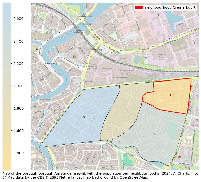 Image of the neighbourhood Cremerbuurt at the map. This image is used as introduction to this page. This page shows a lot of information about the population in the neighbourhood Cremerbuurt (such as the distribution by age groups of the residents, the composition of households, whether inhabitants are natives or Dutch with an immigration background, data about the houses (numbers, types, price development, use, type of property, ...) and more (car ownership, energy consumption, ...) based on open data from the Dutch Central Bureau of Statistics and various other sources!