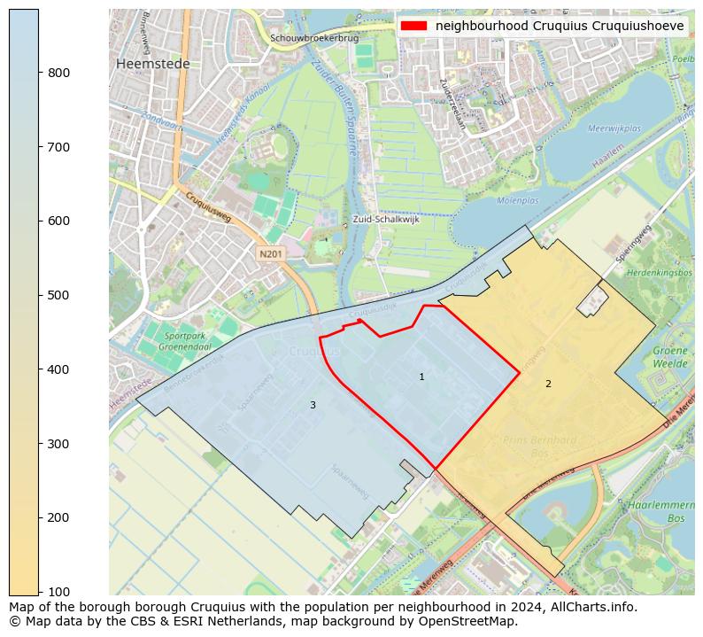 Image of the neighbourhood Cruquius Cruquiushoeve at the map. This image is used as introduction to this page. This page shows a lot of information about the population in the neighbourhood Cruquius Cruquiushoeve (such as the distribution by age groups of the residents, the composition of households, whether inhabitants are natives or Dutch with an immigration background, data about the houses (numbers, types, price development, use, type of property, ...) and more (car ownership, energy consumption, ...) based on open data from the Dutch Central Bureau of Statistics and various other sources!