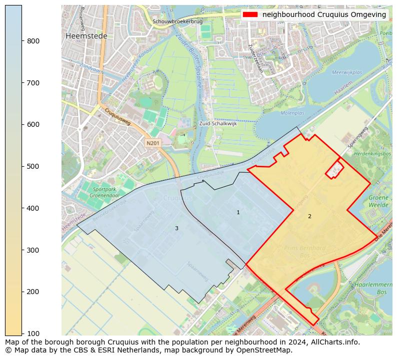 Image of the neighbourhood Cruquius Omgeving at the map. This image is used as introduction to this page. This page shows a lot of information about the population in the neighbourhood Cruquius Omgeving (such as the distribution by age groups of the residents, the composition of households, whether inhabitants are natives or Dutch with an immigration background, data about the houses (numbers, types, price development, use, type of property, ...) and more (car ownership, energy consumption, ...) based on open data from the Dutch Central Bureau of Statistics and various other sources!