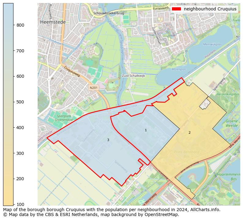 Image of the neighbourhood Cruquius at the map. This image is used as introduction to this page. This page shows a lot of information about the population in the neighbourhood Cruquius (such as the distribution by age groups of the residents, the composition of households, whether inhabitants are natives or Dutch with an immigration background, data about the houses (numbers, types, price development, use, type of property, ...) and more (car ownership, energy consumption, ...) based on open data from the Dutch Central Bureau of Statistics and various other sources!