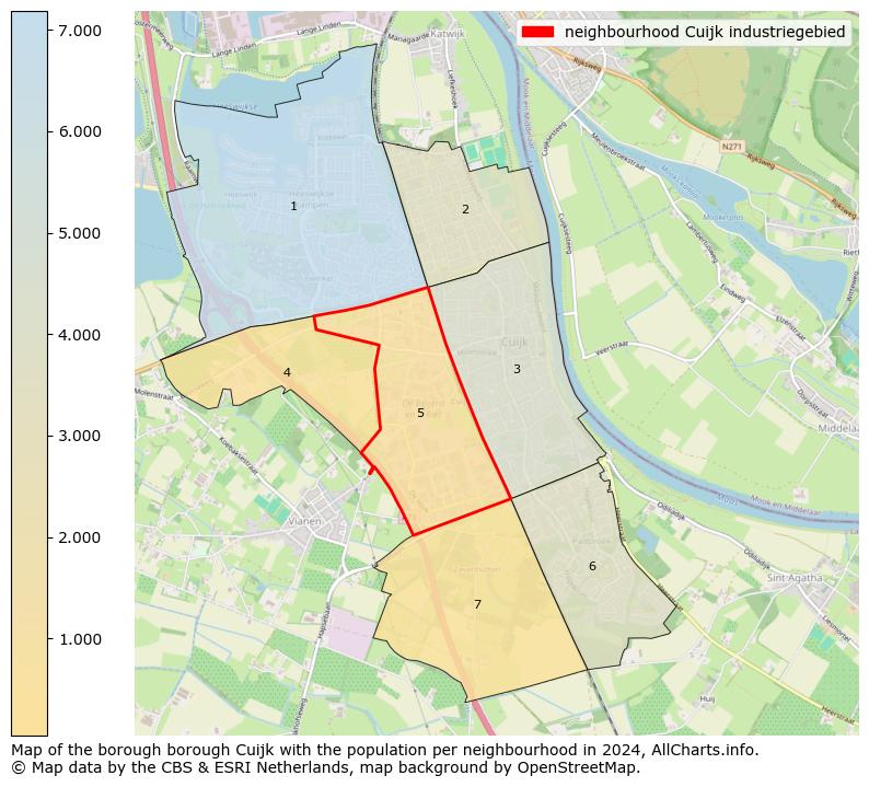 Image of the neighbourhood Cuijk industriegebied at the map. This image is used as introduction to this page. This page shows a lot of information about the population in the neighbourhood Cuijk industriegebied (such as the distribution by age groups of the residents, the composition of households, whether inhabitants are natives or Dutch with an immigration background, data about the houses (numbers, types, price development, use, type of property, ...) and more (car ownership, energy consumption, ...) based on open data from the Dutch Central Bureau of Statistics and various other sources!