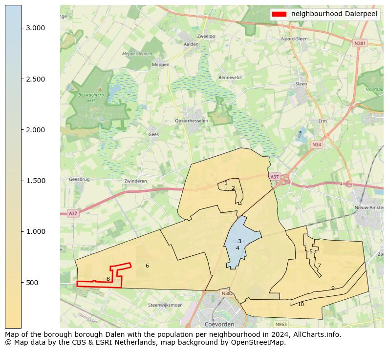 Image of the neighbourhood Dalerpeel at the map. This image is used as introduction to this page. This page shows a lot of information about the population in the neighbourhood Dalerpeel (such as the distribution by age groups of the residents, the composition of households, whether inhabitants are natives or Dutch with an immigration background, data about the houses (numbers, types, price development, use, type of property, ...) and more (car ownership, energy consumption, ...) based on open data from the Dutch Central Bureau of Statistics and various other sources!