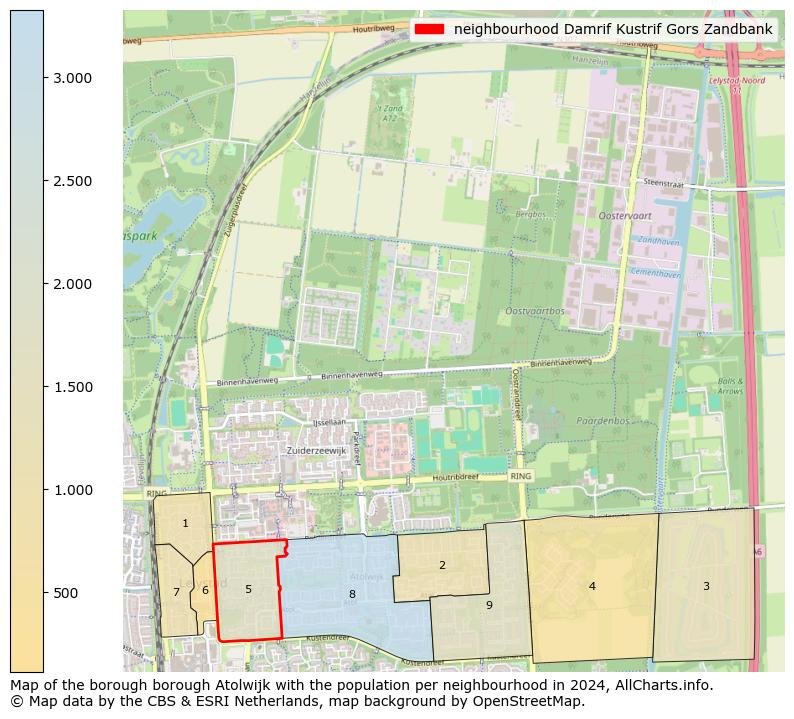 Image of the neighbourhood Damrif Kustrif Gors Zandbank at the map. This image is used as introduction to this page. This page shows a lot of information about the population in the neighbourhood Damrif Kustrif Gors Zandbank (such as the distribution by age groups of the residents, the composition of households, whether inhabitants are natives or Dutch with an immigration background, data about the houses (numbers, types, price development, use, type of property, ...) and more (car ownership, energy consumption, ...) based on open data from the Dutch Central Bureau of Statistics and various other sources!