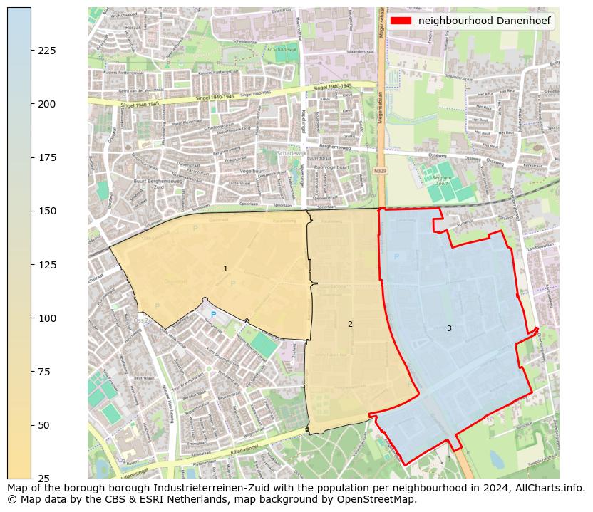 Image of the neighbourhood Danenhoef at the map. This image is used as introduction to this page. This page shows a lot of information about the population in the neighbourhood Danenhoef (such as the distribution by age groups of the residents, the composition of households, whether inhabitants are natives or Dutch with an immigration background, data about the houses (numbers, types, price development, use, type of property, ...) and more (car ownership, energy consumption, ...) based on open data from the Dutch Central Bureau of Statistics and various other sources!