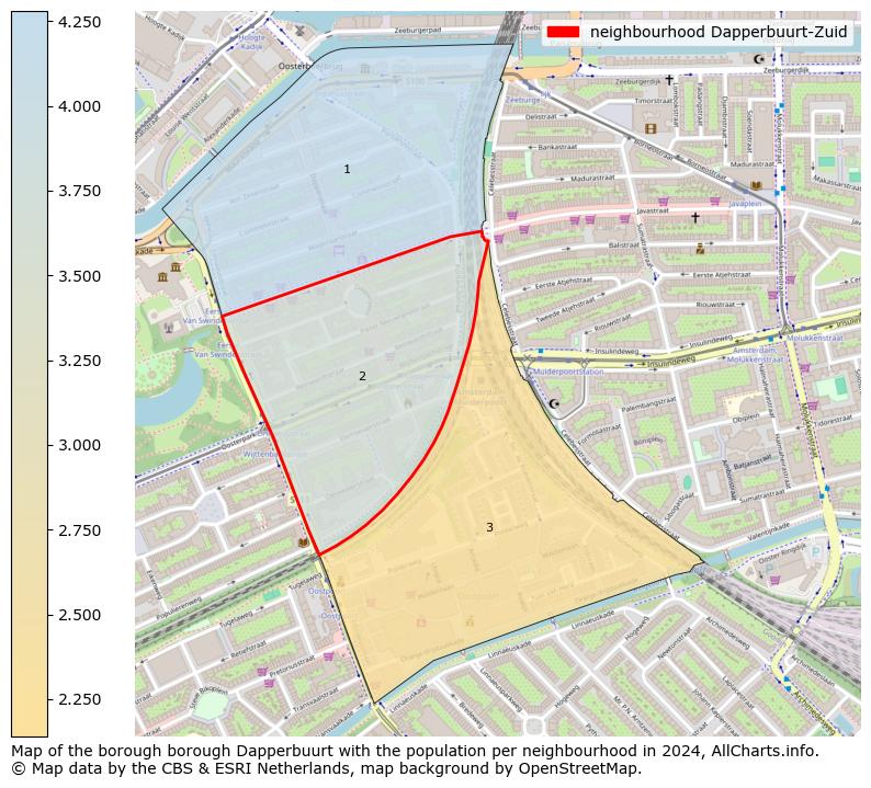 Image of the neighbourhood Dapperbuurt-Zuid at the map. This image is used as introduction to this page. This page shows a lot of information about the population in the neighbourhood Dapperbuurt-Zuid (such as the distribution by age groups of the residents, the composition of households, whether inhabitants are natives or Dutch with an immigration background, data about the houses (numbers, types, price development, use, type of property, ...) and more (car ownership, energy consumption, ...) based on open data from the Dutch Central Bureau of Statistics and various other sources!