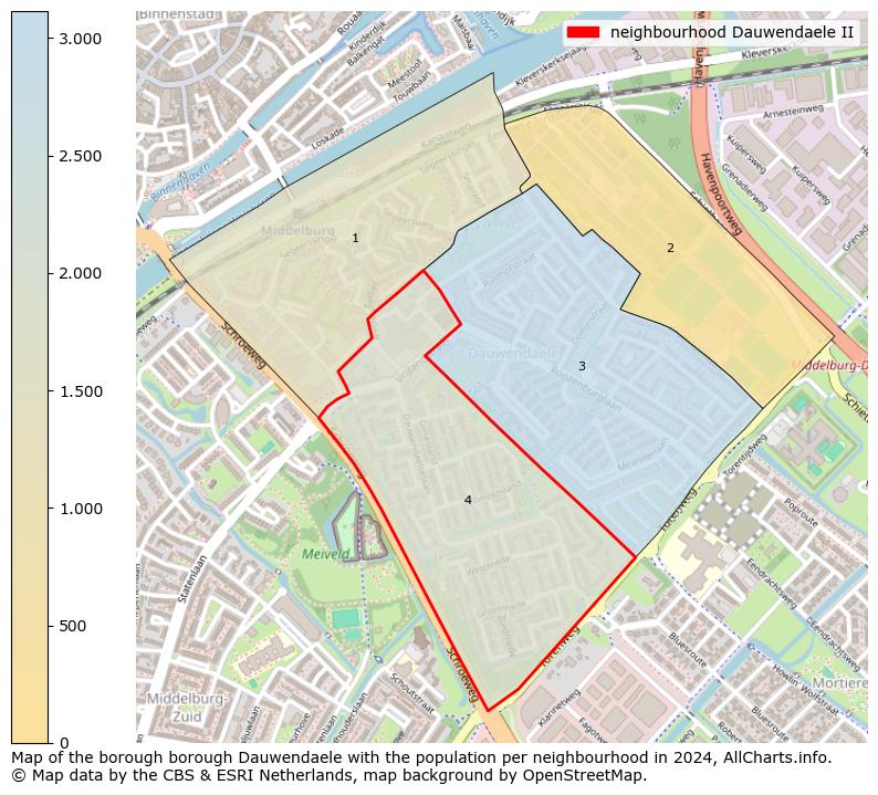 Image of the neighbourhood Dauwendaele II at the map. This image is used as introduction to this page. This page shows a lot of information about the population in the neighbourhood Dauwendaele II (such as the distribution by age groups of the residents, the composition of households, whether inhabitants are natives or Dutch with an immigration background, data about the houses (numbers, types, price development, use, type of property, ...) and more (car ownership, energy consumption, ...) based on open data from the Dutch Central Bureau of Statistics and various other sources!