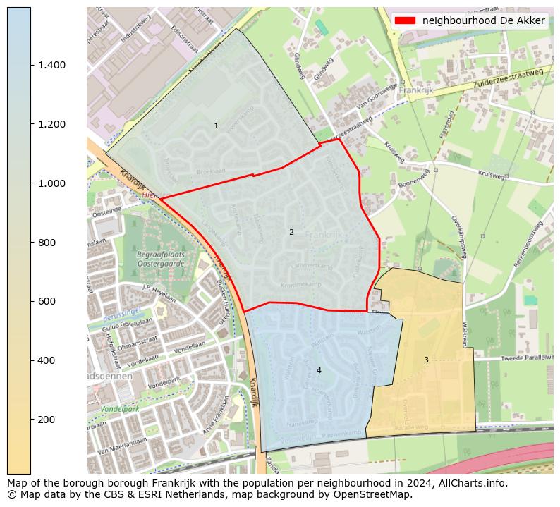 Image of the neighbourhood De Akker at the map. This image is used as introduction to this page. This page shows a lot of information about the population in the neighbourhood De Akker (such as the distribution by age groups of the residents, the composition of households, whether inhabitants are natives or Dutch with an immigration background, data about the houses (numbers, types, price development, use, type of property, ...) and more (car ownership, energy consumption, ...) based on open data from the Dutch Central Bureau of Statistics and various other sources!