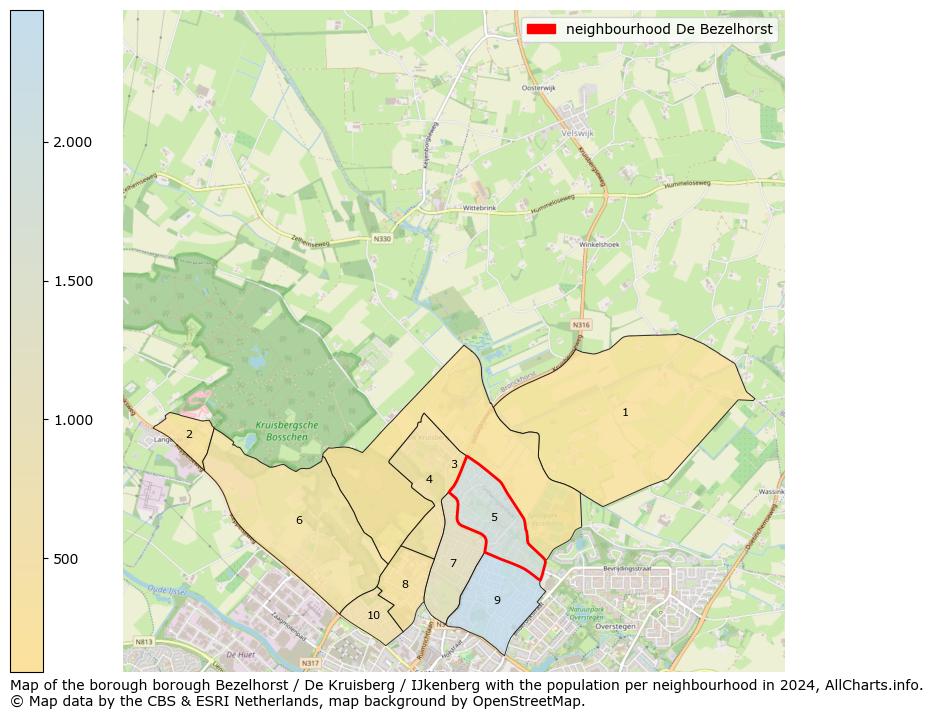 Image of the neighbourhood De Bezelhorst at the map. This image is used as introduction to this page. This page shows a lot of information about the population in the neighbourhood De Bezelhorst (such as the distribution by age groups of the residents, the composition of households, whether inhabitants are natives or Dutch with an immigration background, data about the houses (numbers, types, price development, use, type of property, ...) and more (car ownership, energy consumption, ...) based on open data from the Dutch Central Bureau of Statistics and various other sources!