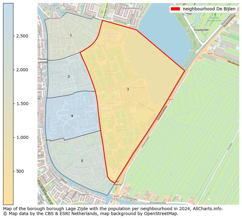 Image of the neighbourhood De Bijlen at the map. This image is used as introduction to this page. This page shows a lot of information about the population in the neighbourhood De Bijlen (such as the distribution by age groups of the residents, the composition of households, whether inhabitants are natives or Dutch with an immigration background, data about the houses (numbers, types, price development, use, type of property, ...) and more (car ownership, energy consumption, ...) based on open data from the Dutch Central Bureau of Statistics and various other sources!